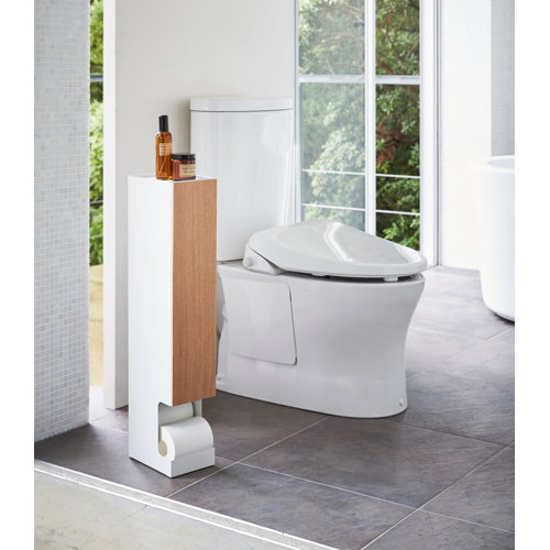 Yamazaki USA Yamazaki Home Toilet Paper Dispenser, Bathroom Storage